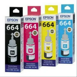 Tinta Reffil Epson 664 B M C Y Original