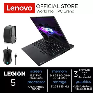 Lenovo Legion 5 15ACH6 AMD Ryzen 5 5600H 16GB 512GB SSD RTX 3050 4GB 15.6 IPS W10 OHS 2019 3RID