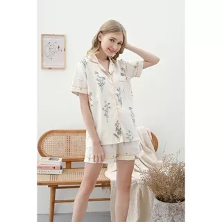 Calla Laurel - IVY SHORT PJ Set - Baju Tidur Piyama Wanita