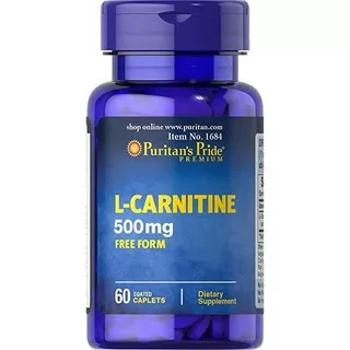 Puritans Pride L Carnitine 500mg 60 kaplet obat diet pelangsing penurun berat badan dan kolesterolc