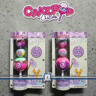 Cake Pop Cuties MOCHI POP Mochipop Lolipop 3 Surprise Squishy Topper
