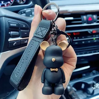 Gantungan Kunci Bentuk Beruang Bahan Resin Untuk Tas / Mobil / Handphone