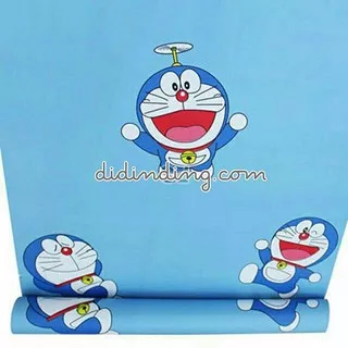 Wallpaper Dinding Sticker Motif Doraemon Baling Ukuran 45 cm x 10 meter