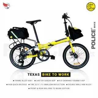 Sepeda Lipat Element Police Texas Bike To Work