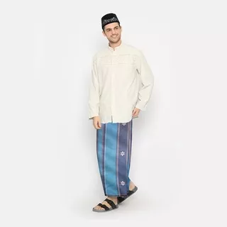 Sarung ATLAS Idaman 570 Songket Biru 02