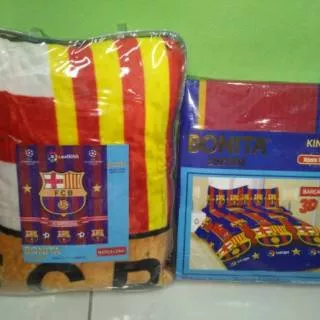 Selimut Bonita + Sprei Bonita - Cover+Sprei Barcelona