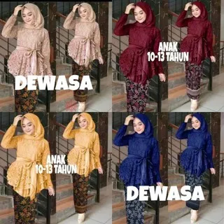 (BISA COD??) SETELAN SET KINANTI KEBAYA / RESTOCK 5UKURAN SET KINANTI KEBAYA / PAKAIAN TRADISIONAL KEMEJA BATIK