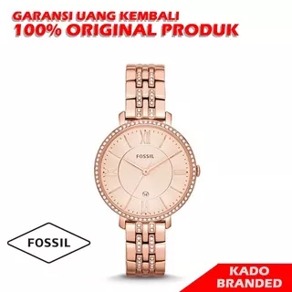 Jam Tangan Wanita Unik Fossil ES3466 Riley Multifunction Sand Leather 38mm + Tin Box Original