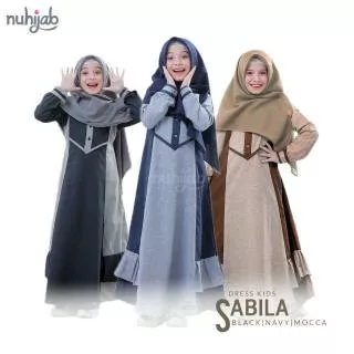 Dress Sabila Kids by Nuhijab / original produk
