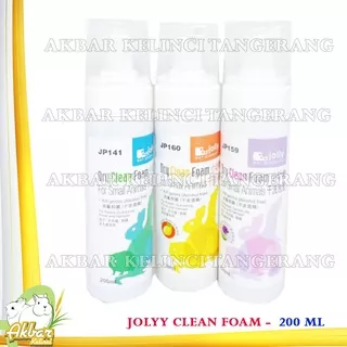 Jolly Dry Clean Foam 200ml - Dry Foam - Shampoo Kelinci Cavy Hamster Ferret