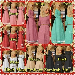 Hijab Maxi Zamirah 3in1