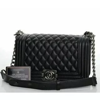 TAS CHANEL BOY MEDIUM Super premium Slingbag tas fashion wanita selempang batam