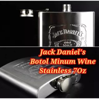 JACK DANIEL`S BOTOL MINUM WINE STAINLESS 7 OZ