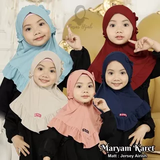 Jilbab Anak Maryam Karet Kerudung Anak Jersey Premium Pasar Hija`b