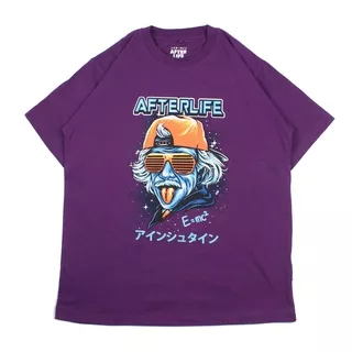 AFTERLIFE - Tshirt  Albert Einstein Dark Purple | 21049B