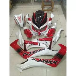 sepaket modifikasi nmax tameng predator cover sen spakbor depan sisket panjang dan delta box 5barang