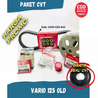 PAKET CVT KAMPAS GANDA , VANBELT V-BELT SET ROLLER VARIO 125 OLD , MANGKOK GANDA VARIO 125 FI OLD KZR