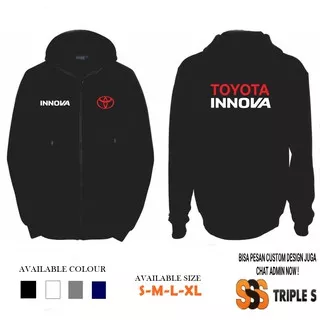 JAKET RESLETING/ HOODIE ZIPPER TOYOTA INNOVA JAKET KOMUNITAS MOBIL INNOVA KIJANG