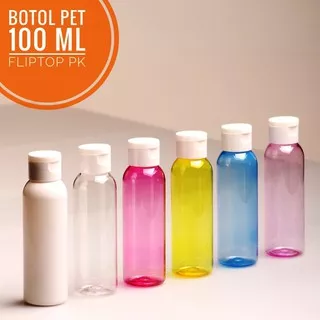 Botol Fliptop 100 ml Tutup Putih l Botol Handsanitizer 100ml l Botol Toner l Wadah Kosmetik Refill