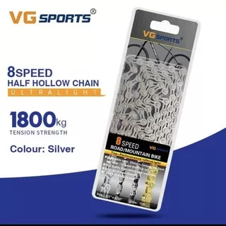 Rantai Sepeda VG Sport 8 Speed bicycle chain half Hollow
