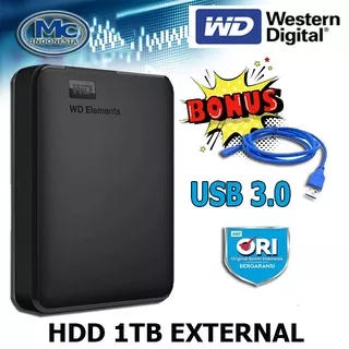 HDD 1TB EXTERNAL WD Element 1TB - HDD / HD / Hardisk / Harddisk External 2.5 USB3.0,
