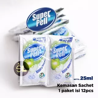 Super Pell Fresh Apple Sachet 25ML isi 12pcs / Super Pell Apel Sachet 25ML isi 12pcs