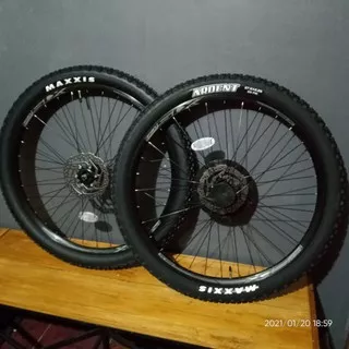 Wheelset wheel set roda set 27.5 lengkap ban maxxis ardent 2.25