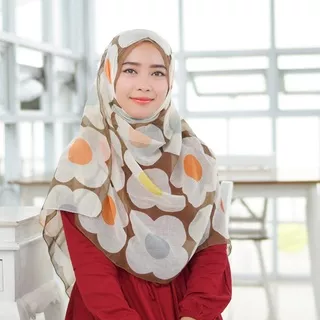 Pashmina 170cm x 65cm Motif / Kerudung Pashmina 170x 65cm Polyester Motif