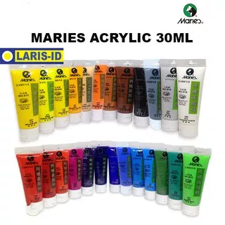 Maries Acrylic Colour 30ml / Cat Acrylic Maries / Cat Akrilik Maries SILVER / GOLD PART 3