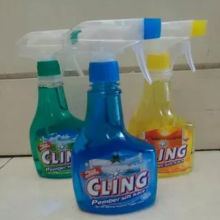 CLING Pembersih Kaca Glass Cleaner Botol Spray 440ml
