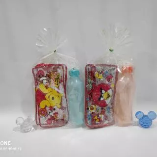 Paket souvenir ULTAH anak/ paket tas & botol/ paket murah