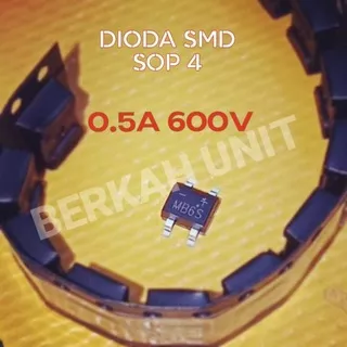DIODA BRIDGE SMD MB6S 0.5A 600V