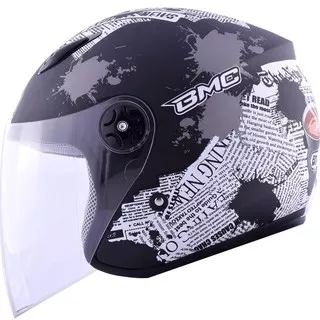 HELM BMC MILAN HOT NEWS BLACK DOFF HELM BMC HALF FACE HELM MURAH