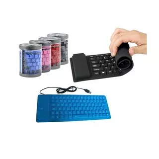 Keyboard mini flexible wired usb 2.0 - Keypad silicone karet