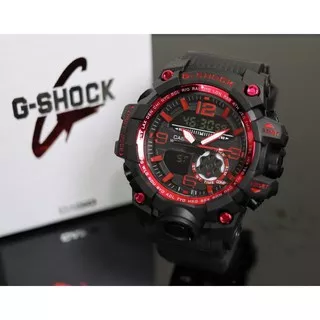 jam tangan G SHOCK super dual time ready warna merah abu hijau dan maroon