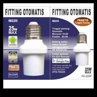 FITTING LAMPU DGN TIMER OTOMATIS TERLARIS