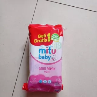Tisu Basah Mitu Baby Extra Isi 2 TISU BASAH MITU BABY WIPES GANTI POPOK 50`S BUY 1 GET 1 Perlengkapan Bayi Tisu Basah Bayi Tissue Basah Bayi