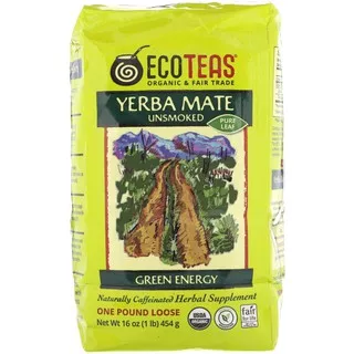 Eco Teas, Yerba Mate Pure Leaf Loose Tea, Green Energy,454g