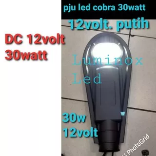 lampu pju cobra led 12volt 12v DC 30w 30 watt jalan led 30watt 12 volt street light led cob 30 w