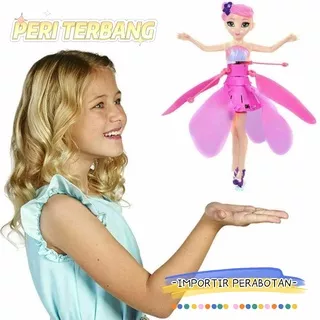 IMP - Mainan Anak Boneka Peri Terbang / Barbie Flying Sensor Tangan / Boneka Terbang Lucu
