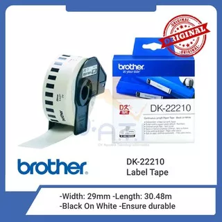 BROTHER Label Tape DK 22210 Continuous Length Paper Tape 29mm