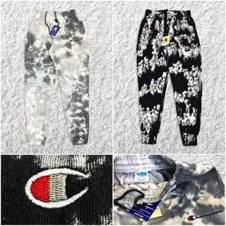 SWEAT JOGGER TRACK PANTS CHAMPION EMB C SCRIPT LOGO BORDIR TIE DYE WASH CELANA PANJANG FREE STICKER