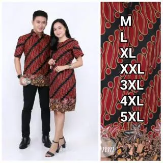 Batik Couple Sarimbit Gamis Keluarga Ndoro Ayu - Deswita - 2439