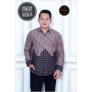 BATIK PREMIUM PARANG TRUNTUM COKLAT KEMEJA BATIK PRIA SOLO LENGAN PANJANG LAPIS FURING ATASAN PREMIUM MODERN SM PEKSI KUSUMA NOGO NAVI PEKSI HITAM LAKSONO UNGU DEWA MERAK SEKAR ARUM SEKAR JAGAD WIBISONO NAGA MERAH ADINAKA PAKEM ARYAKA BATIK SOLO AMANAH