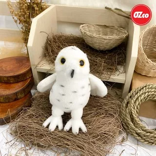 Boneka Hewan Burung Hantu Salju Snowy Owl Original OZco SOZ071