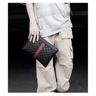 Clutch Kulit Import Tas Tangan Pria Wanita Handbag Premium 3029