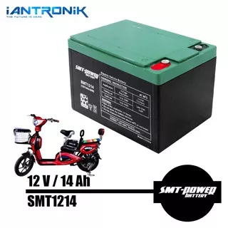 Battery Aki SELIS 12Ah 14Ah SMT1214 Baterai Sepeda 12v DEEP CYCLE