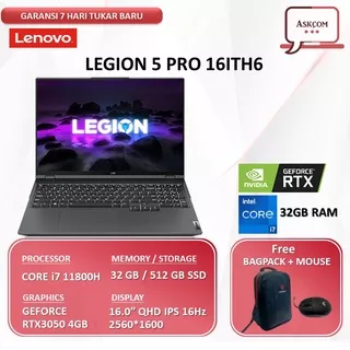 Lenovo Legion 5 PRO 16 i7 11800H 32GB 512SSD RTX3050 4GB 16.0QHD 165Hz Windows10 RGB