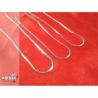 Kalung simple titanium gepeng # kalung pria cowok keren kalung cewek cantik kalung anti karat murah