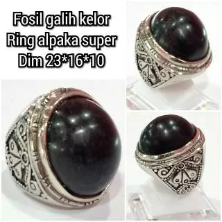 Cincin natural batu akik fosil galih kelor 231610